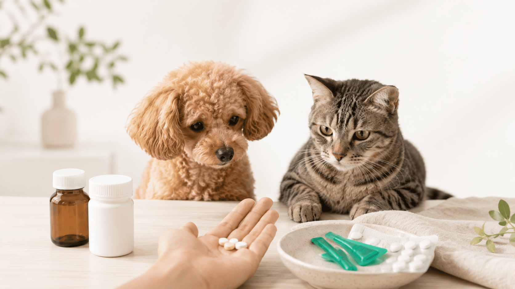 人間の薬を犬・猫に代用してはいけない理由|「同じ症状だから」は危険です